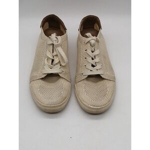 Lucky Brand Sneakers Womens Luika Ivory 9 Knit Mesh Walking Shoes Beach Casual
